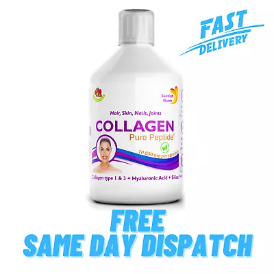 £16.89 • Buy Swedish Nutra Collagen Strongest Anti-Aging Pure Peptide 10000mg Liquid Drink 5*