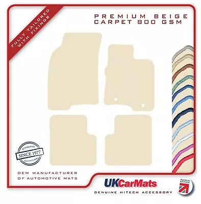 Fits Fiat Panda 2012-2015 Hitech Beige Premium Tailored Carpet Car Mats • £62.95