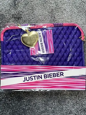 £8.99 • Buy Justin Bieber Girlfriend Pink And Purple Laptop Bag.