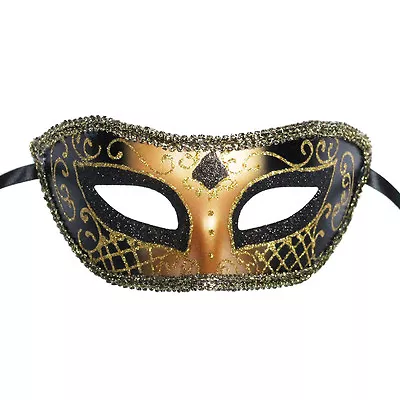 Black Venetian Mask Masquerade Ball Prom Party Mardi Gras Halloween Wedding  • $2.99