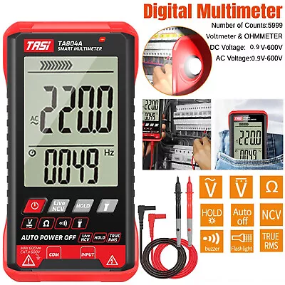 Digital Multimeter Voltmeter AC DC Volt Ohmmeter Tester Meter Auto Range W/Light • $21.48