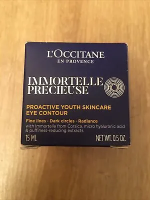 L'occitane Immortelle Precieuse Proactive Youth Skincare Eye Contour 15ml New • £19.99