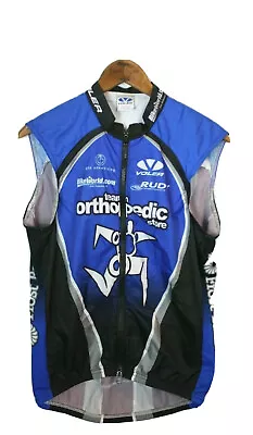 Voler Cycling Jersey Mens Small Blue Full Zip Team Orthopedic Race Raglan • $6.99