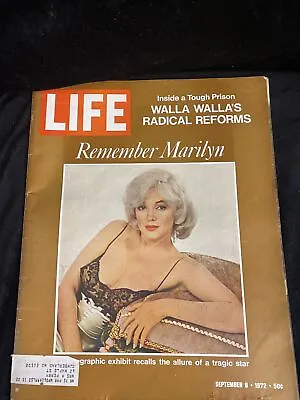 Life September 8 1972 - Remembering Marilyn Monroe Good Condition Loose Cover • $5.99