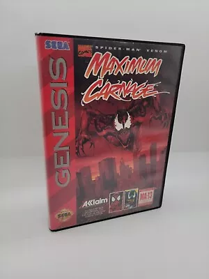 Spider-Man And Venom: Maximum Carnage (Sega Genesis 1994) • $1.04