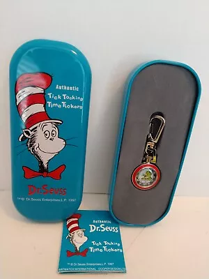 Dr. Seuss Tick Tocking Time Tickers 1997 Pendant Watch In Tin MIB • $30