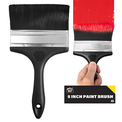 5 Inch Paint Brush 5  Brushes Wall Fence Decorating Painting Professional 125mm • £5.99