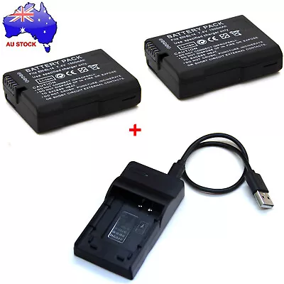 AUS Battery / Charger For EN-EL14 Nikon CoolPix P7000 P7100 P7700 P7800 Camera • $21.88