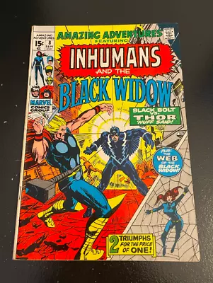 The Inhumans Black Widow #8 September 1971 Bronze Age Marvel Comics Box1BookB • $16.07