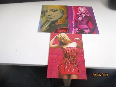 Britney Spears Collection Of 3 Modern Postcards • £2