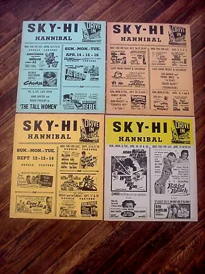 4 Different Vintage Theater Sky Hi Drive-in 1960’s Movie Poster Hannibal • $90