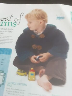 £0.99 • Buy Coat Of Charms, Knitting Pattern For Childs Duffle Coat By Veronica Shaw