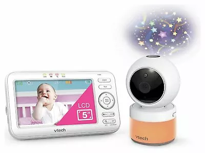 VTech 5 Inch VM5463 Pan Tilt Video Monitor With Night Light And Projection • £69.99