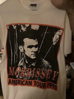 Morrissey 1991 US Debut Tour Shirt & Bonus Photo Book “Shot” • $349.99