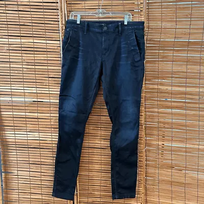 G-Star Raw Men's Bronson Super Slim Chino Pants Navy Blue Size 33/32 (s203) • $64