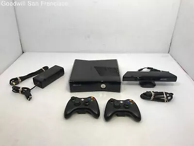 Microsoft Xbox 360 S 228GB Home Console With 2 Controllers Kinect And 16 Games • $29.99