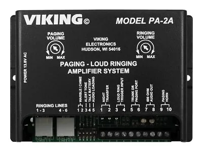 Viking PA-2A - Paging Amplifier / Loud Ringer For Paging System - 2W (VK-PA-2A) • $133.65