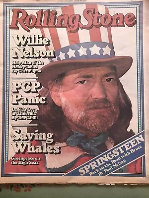 Vintage Rolling Stone # 269 July 13 1978 Willie Nelson Bruce Springsteen • $10