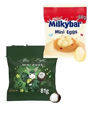 After Eight Dark Mint Chocolate And Milkybar Mini Eggs 80g Easter Hunt • £9.99