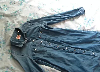 Levi's Red Tag Mid Blue Denim Dress Medium M • £20