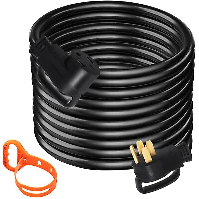 VEVOR RV Extension Cord 15-50ft 50a Power Cable Rain Proof For Motorhome Camper • $98.99