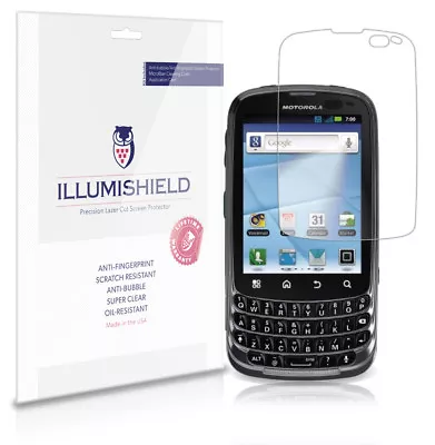 ILLumiShield Phone Screen Protector W Anti-Bubble/Print 3x For Motorola Admiral • $7.65