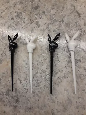 Vintage Playboy Bunny Plastic Olive/Sandwich/Tooth Pick 2.5  Lot Of 4 • $4.99