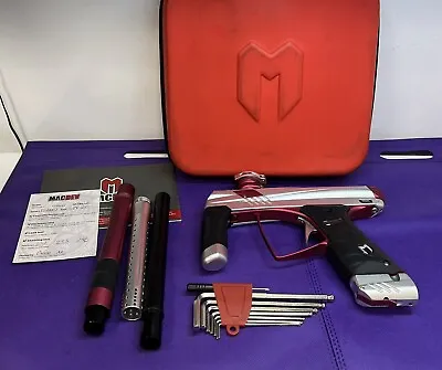 Macdev PrimeTM  V1.03 (Lead Free) Electronic Paintball Gun W/ Case - Silver/Pink • $549.99