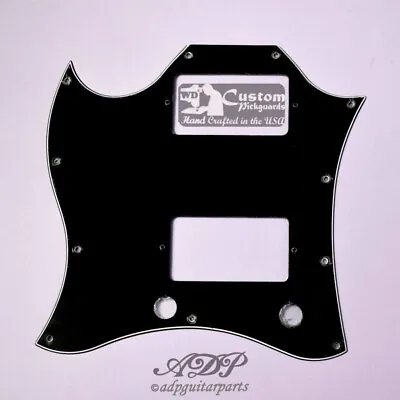 Pickguard Black Fullface 3ply Left-Handed For Gibson Sg • $55.68