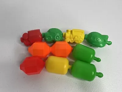 Fisher Price Mattel SNAP-LOCK POP Beads Baby Toddler Lot Of 10 Vehicles & Shapes • $10.95