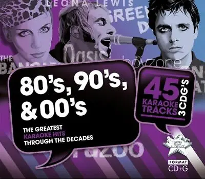 Various - Sing Karaoke - Hits Of The 80s 90s & 00s CD (2011) Audio • £19.97