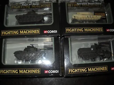 CORGI SHOWCASE COLLECTION-FIGHTING MACHINES*LOT Of 4****MILITARY*** • $49