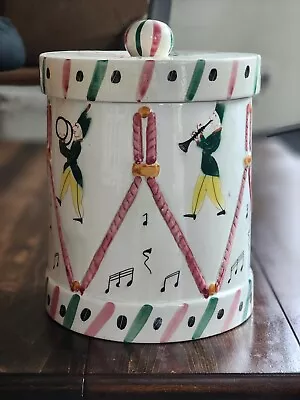 Biscotti Cookie Jar NASCO Italy Handpainted  • $14.68