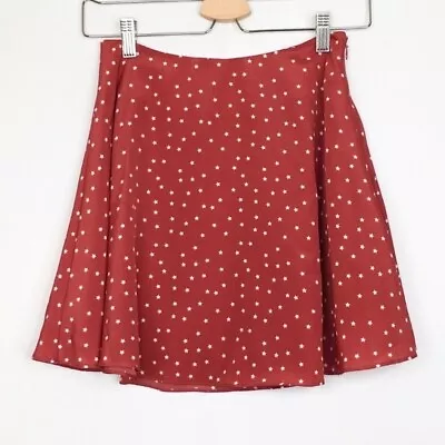 Lovers + Friends Willow Galaxy Skirt Womens Star Print A-Line Mini Red Size XS • £16.49