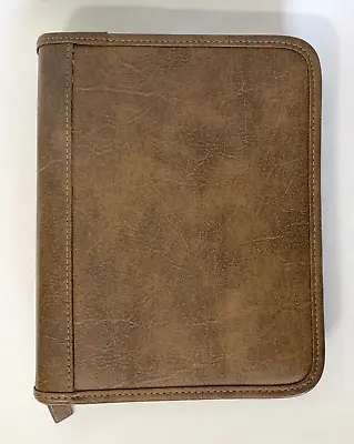 Franklin Covey Classic Planner 7-Ring Binder Distressed Faux Leather FCBasics • $55