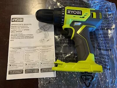 DRILL-DRIVER Cordless Ryobi 18V 1/2  2-speed New Open Box P215/P215VN TOOL ONLY • $33.99