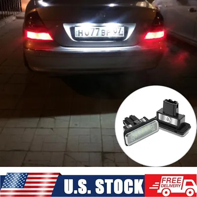 For Mercedes-Benz W203 W211 W219 R171 LED License Number Plate Lights 2Pcs • $13.61