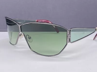 Romeo Gigli Sunglasses Men Woman Silver Green Rg 191 Vintage Bono U2 • $496.36