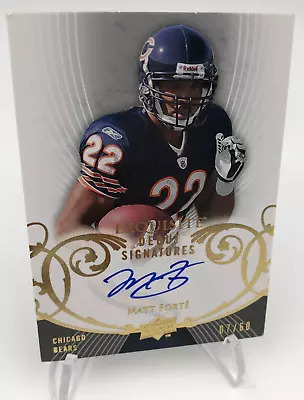 2008 MATT FORTE ROOKIE AUTO Upper Deck EXQUISITE RARE/60 RC Card CHICAGO BEARS • $39.99