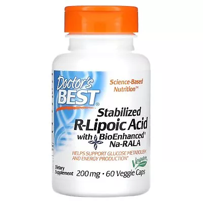 Stabilized R-Lipoic Acid With BioEnhanced Na-RALA 200 Mg 60 Veggie Caps • $31.89