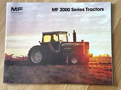 Vintage Massey Ferguson MF 2000 Series Tractors Brochure 24 Pgs Nice 2675-2805 • $19.90