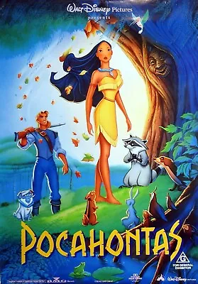 POCAHONTAS Original Australian ROLLED One Sheet Movie Poster Disney Animation • $24.99