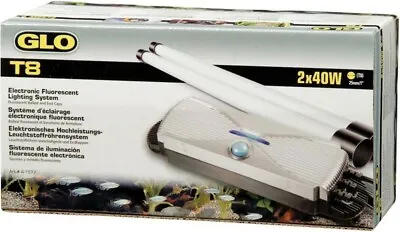 Hagen Glo Twin Starter 2 X 40w T8 Electronic Light Aquarium Fish Tank Controller • £28.99