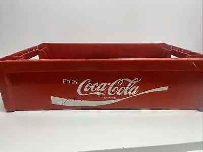 Coca-Cola Red Plastic Crate Vintage 1970s Red Bottle Holder Antique • $40