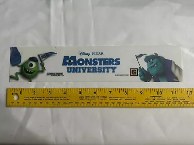 Movie Theater Mylar Poster 2.5.x11.5 Pixar Monsters University  • $11.99