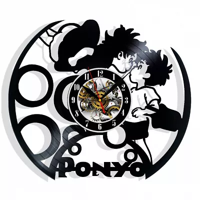 Ponyo Vinyl Wall Clock Records Home Room Decor Art Gift Birthday Holiday • $13.99