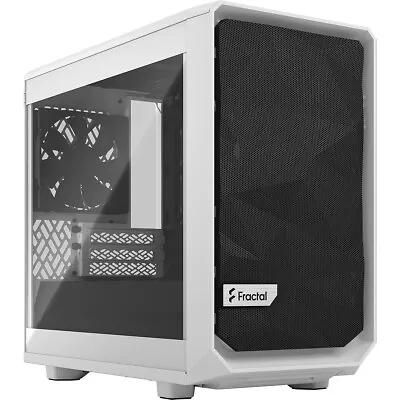 Fractal Design Meshify 2 Nano TG Dark Tint Mini ITX Gaming Desktop Case - White • £72.99