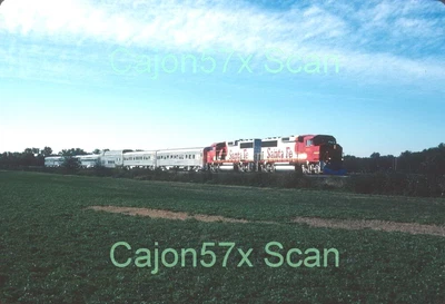 $3.25 • Buy Original Slide- ATSF Santa Fe GP60M #103 & Passenger Special/Enterprise,KS 10/90