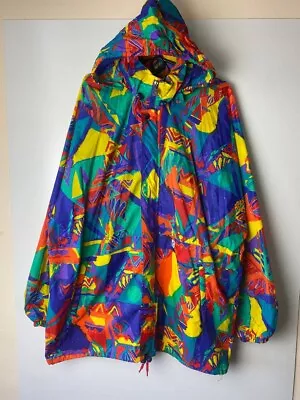 K-Way Crazy Multicolor Vintage Light Jacket Size XXL • $90