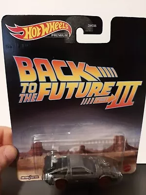 Hot Wheels FLD25 1:64 Back To The Future III Time Machine 1955 - Silver (HCP22) • $5